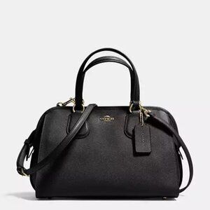 NEW Coach 35650 Black Nolita Satchel Pebble Leather